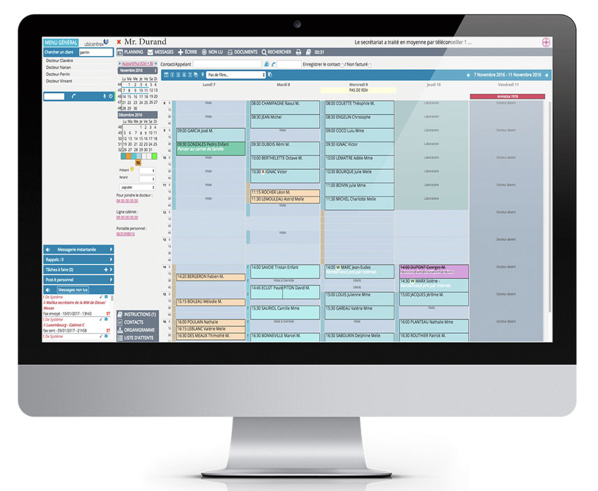 Gestion agenda entreprise